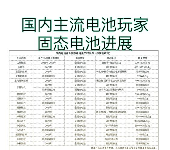 前十固态电池排名