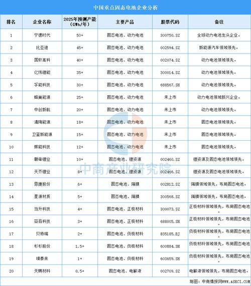 新能源汽车电池排名前十名