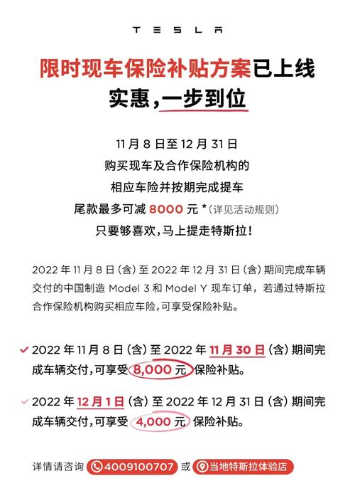 特斯拉保险优惠政策