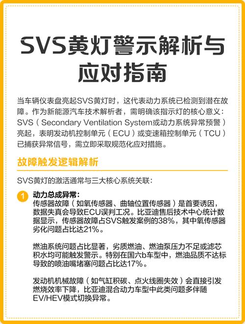 汽车的SvS是什么什么故障灯?