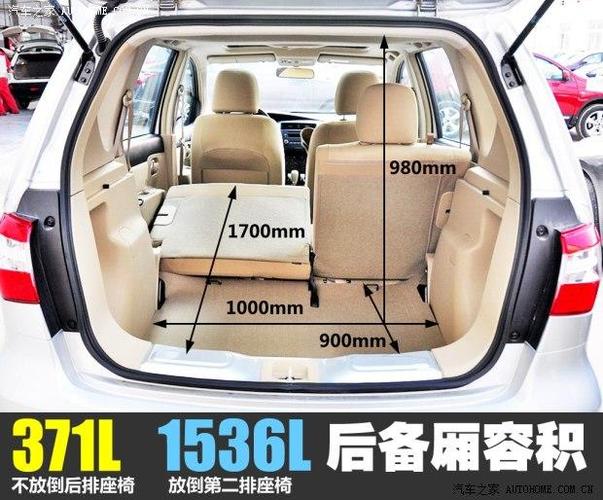 骊威车内空间尺寸
